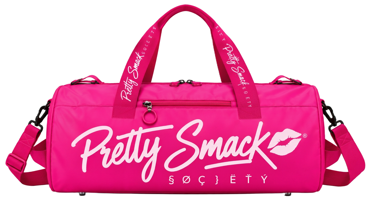 Pretty Smack Society Duffel Bag — Hot Pink