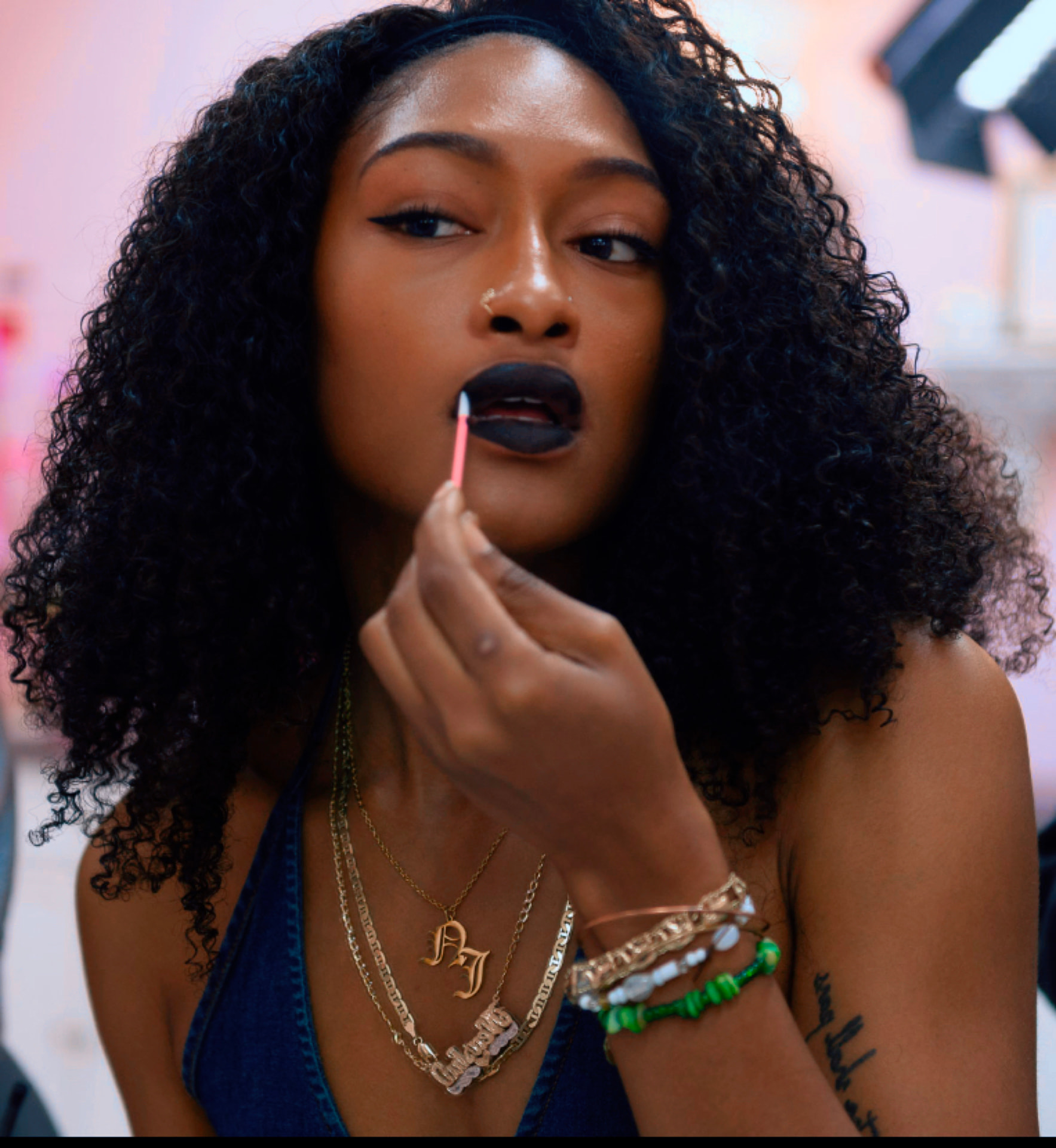 Customer applying Brave black matte