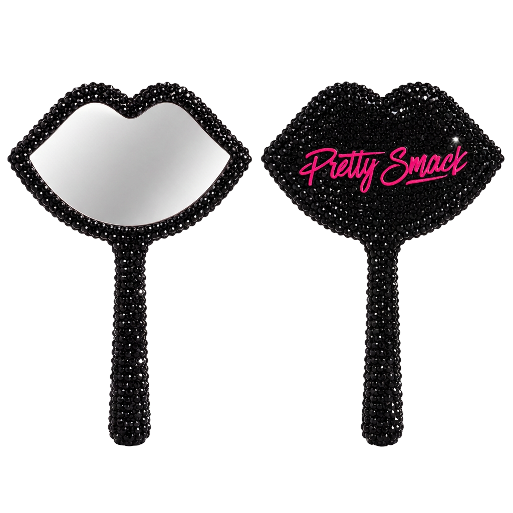Pretty Smack Society Rhinestone Mirror — Handheld Mirror