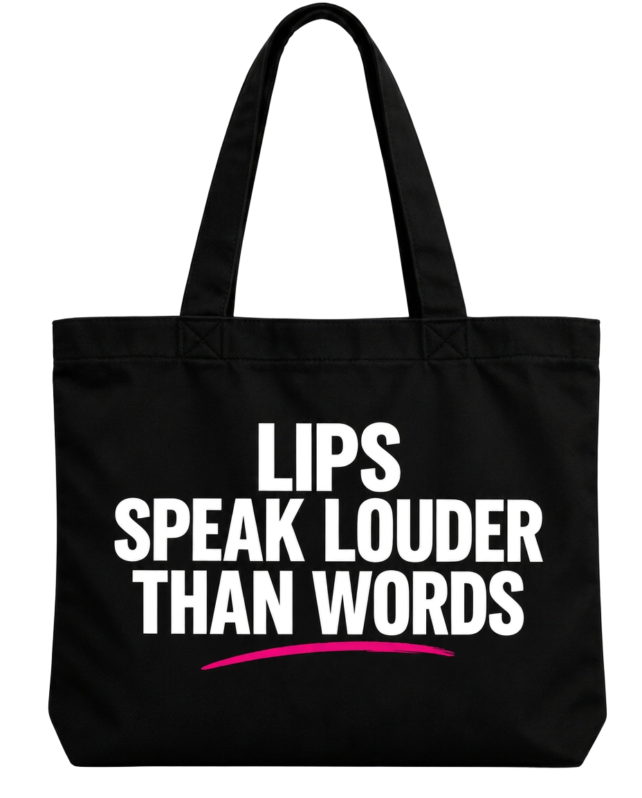 Pretty Smack Society Tote — Lips Speak Louder