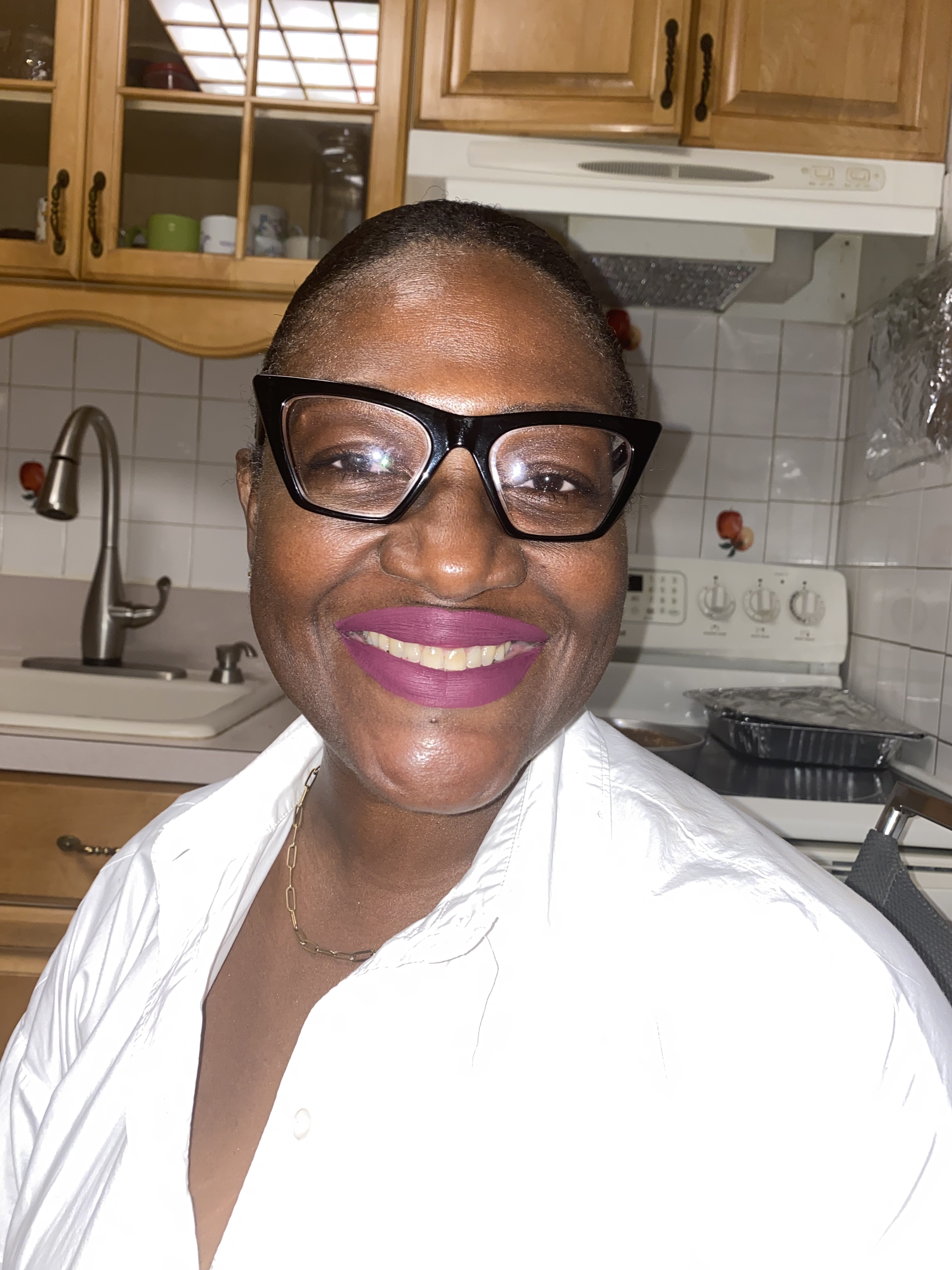 Enticing — berry matte lipstick close-up
